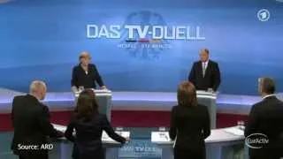 German elections TV duel produces no winner