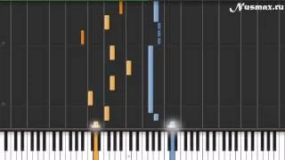 Мертвые Дельфины - На моей луне Piano Tutorial  (Synthesia + Sheets + MIDI)