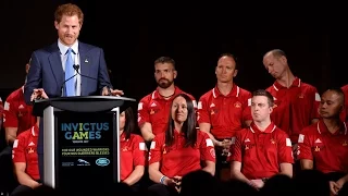 Prince Harry speaks at Invictus Games ceremony