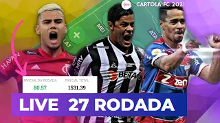 LIVE DICAS #27 RODADA CARTOLA FC 2021