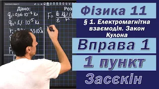 Засєкін Фізика 11 клас. Вправа № 1. 1 п.