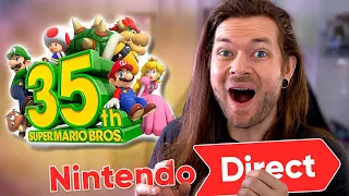 I Can't BELIEVE That Super Mario Nintendo Direct!