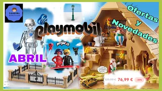 OFERTAS Y NOVEDADES de ABRIL. Playmobil en la WEB.