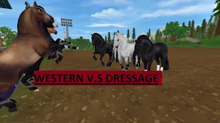 Star Stable- Western V.S Dressage ||  Battle || Invisible Dragons