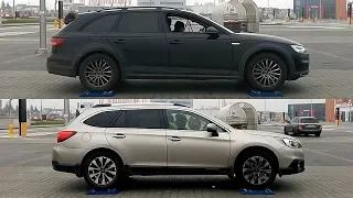SLIP TEST - Audi A4 Allroad Quattro vs Subaru Outback S-AWD - @4x4.tests.on.rollers