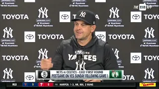 Aaron Boone reflects on JP Sears' Major League debut against the Blue Jays