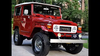 1980 Toyota Land Cruiser FJ40 Freeborn Red