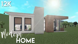 12k No-Gamepass Modern Home | Bloxburg ROBLOX speedbuild