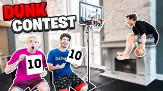 CRAZIEST INDOOR MINI HOOP DUNK CONTEST