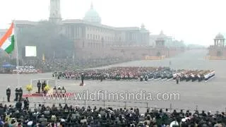 'Abide with Me' by Military bands : Beating Retreat ceremony at Vijay Chowk, Delhi