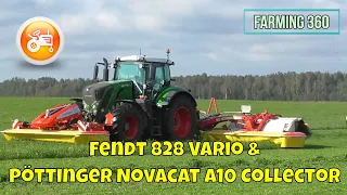 Fendt Demonstrations 2021 | Fendt 828 Vario & Pöttinger Novacat A10 Collector
