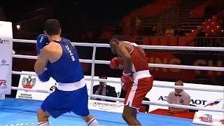 Round of 32 (81kg) PITA KABEJI PETER (COD) vs RUZMETOV Dilshodbek (UZB) /AIBA World 2019