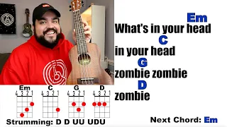 ZOMBIE - The Cranberries (Ukulele Play Along with Chords and Lyrics)