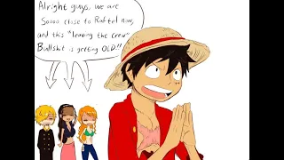 Luffy is mad at his crew || funny comic