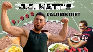 I tried JJ Watt’s 9,000 CALORIE NFL DIET!