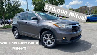 2015 Toyota Highlander XLE V6 AWD POV Test Drive & 176,000 Mile Review