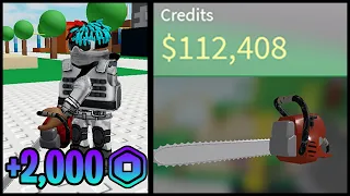 I SPENT 2,000 ROBUX FOR CHAINSAW | ROBLOX COMBAT WARRIORS