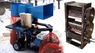 Making WOOD CHIPPER and LOG SPLITTER in one