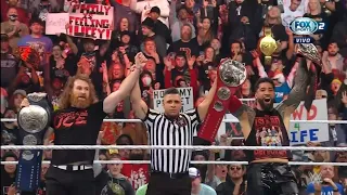 Sami Zayn reemplaza a Jimmy Uso y gana los Campeonatos en Pareja - WWE Raw is XXX Español 23/01/2023