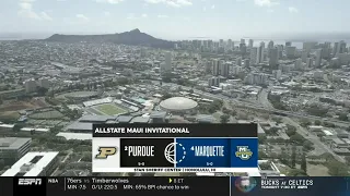 ESPN CBB intro | 2 Purdue vs 4 Marquette | 11/22/2023