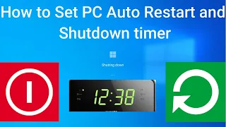 How to Set PC Auto Restart and Shutdown timer in Windows 10 | VTeach24