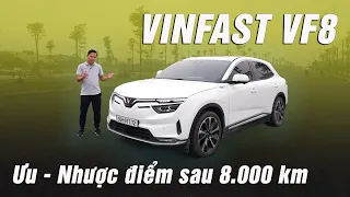 ‘Bóc phốt’ sạch ưu - nhược điểm của VinFast VF8 sau 8.000 km sử dụng