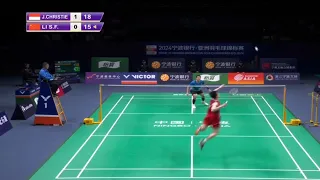 Momen Jonatan Christie Juara Badminton Asia Championships 2024 #badmintonhariini