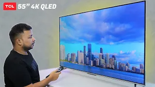 Best 55" 4K UHD Smart QLED TV - TCL 55T6G 2023 - HDR10+ | Dolby Vision & Atmos | 120Hz |GoogleTV🔥🔥