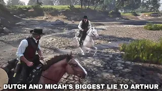 DUTCH AND MICAH'S BIGGEST LIE TO ARTHUR | RDR2