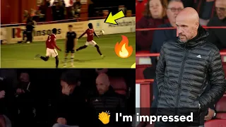 Man United wonderkid brings Ten Hag onto his feet after impressive performance 👏, Eriksen secured