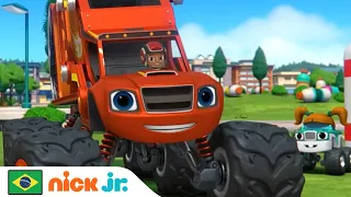 Blaze e os Monster Machines | Resgates de Blaze no Dia da Terra! | Nick Jr. em Português