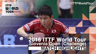 2016 Slovenia Open Highlights: Tomokazu Harimoto vs Daniel Kriston (Qual)