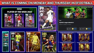What Is Coming On Monday & Thursday In eFootball 2024 || Free Rewards