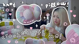 🍮 Crochet Knot Pillows! VLOG 🍮 In My Home Decor Era 🐰 DIY | Tiffany Weng