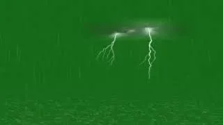 Green Screen Rain With Thunder Effects   Rain Effect With Lighting Effect   New Rain Thunder