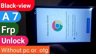 Blackview a7 frp unlock //Google verification lock remove // Without pc or otg