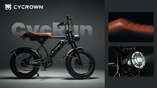 CYCROWN CycRun E-Bike |The Off-Road & Commuting Moped Style Ebike