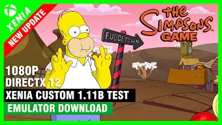 Los Simpson: el videojuego Xenia Emulador Xbox 360 Rendimiento 1080P