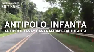 MARIKINA RIZAL LAGUNA QUEZON (MARILAQUE HIGHWAY) FROM ANTIPOLO GOING TO INFANTA JOYRIDE 2022