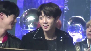 Jungkook reaction to IU's winning speech at Melon Music Awards