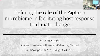 Maggie Sogin at the 2023 NeLLi Symposium