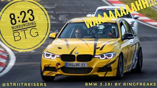 Nurburgring BTG 8:23 BMW 328i RingFreaks with jump!!