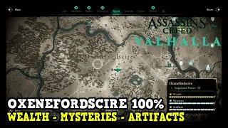 Assassin's Creed Valhalla Oxenefordscire All Collectibles (Wealth, Mysteries, Artifacts)