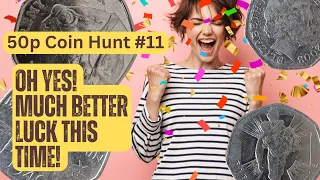 50p coin hunt #11 Finally some luck! #coins #50p #hunt #lucky