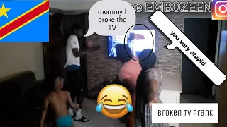 BROKEN TV PRANK ON MY CONGOLESE MOTHER🇨🇩 GONE RIGHT😂😂 (MUST WATCH) /CPT/