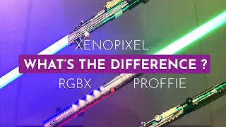 Comparing RGBx / Xenopixel / Proffie lightsabers tech