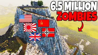 Every WW2 Army Mountain FORTRESS vs 6.5 MILLION ZOMBIES! - UEBS 2: Ultimate Epic Battle Simulator 2