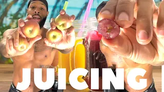 JUICING From The Crib Vlog 1 (Homemade Apple, Grape, Cucumber Juice) DIY