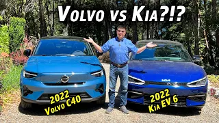 Which Is The Better "Coupe-like" Electric Crossover? Kia EV6 vs Volvo C40