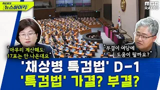 21대 국회 마지막 본회의 D-1...'채상병 특검법' 가결 될까? 부결 될까? - 장윤선&장성철, [권순표의 뉴스하이킥], MBC 240527 방송